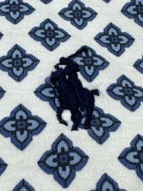 Polo Ralph Lauren Short Sleeve Polo Shirt White Blue Floral Size 3XLT